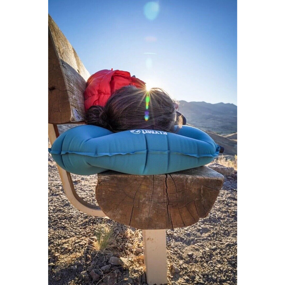 Klymit Pillow XL Camping Travel Fabric Inflatable (Teal) - Lot of 2 - Picture 4 of 8